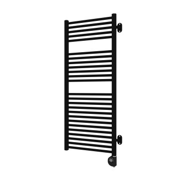 Vertaduro - MEG 600W Bathroom Radiator with Thermostat, 118 x 50 cm, Black