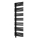 Vertaduro - MICHELLE 900W Bathroom Radiator with Thermostat 177x50 cm Black