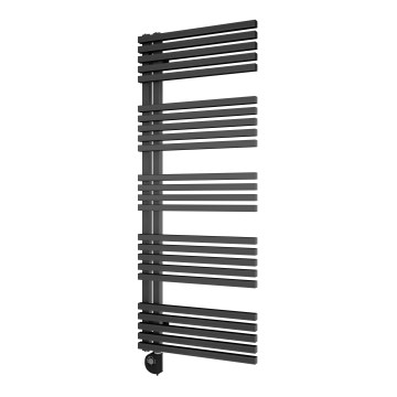 Vertaduro - MICHELLE Bathroom Radiator with Thermostat, 600 W, 129 x 50 cm, Anthracite