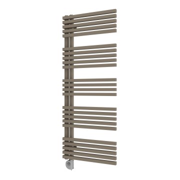 Vertaduro - MICHELLE Bathroom Radiator with Thermostat 600W 129x50 cm Taupe