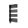 Vertaduro - MICHELLE Bathroom Radiator with Thermostat, 600W, 97x50 cm, Black