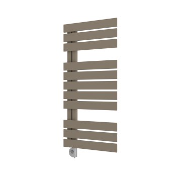 Vertaduro - ZIVA Thermostatic Bathroom Radiator, 500W, 109 x 50 cm, Taupe