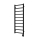 Vertaduro - ZOE Heated Towel Rail with Thermostat, 400 W, 114 x 40 cm, Black