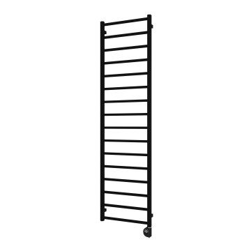 Vertaduro - ZOE heated towel rail with thermostat 400W 186x50 cm black
