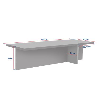 VERUM Coffee Table 120x45 cm, Beige