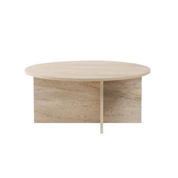 VERUM coffee table Ø 90 cm beige