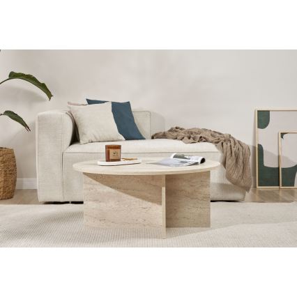 VERUM coffee table Ø 90 cm beige