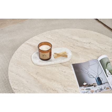 VERUM coffee table Ø 90 cm beige