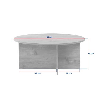 VERUM coffee table Ø 90 cm beige