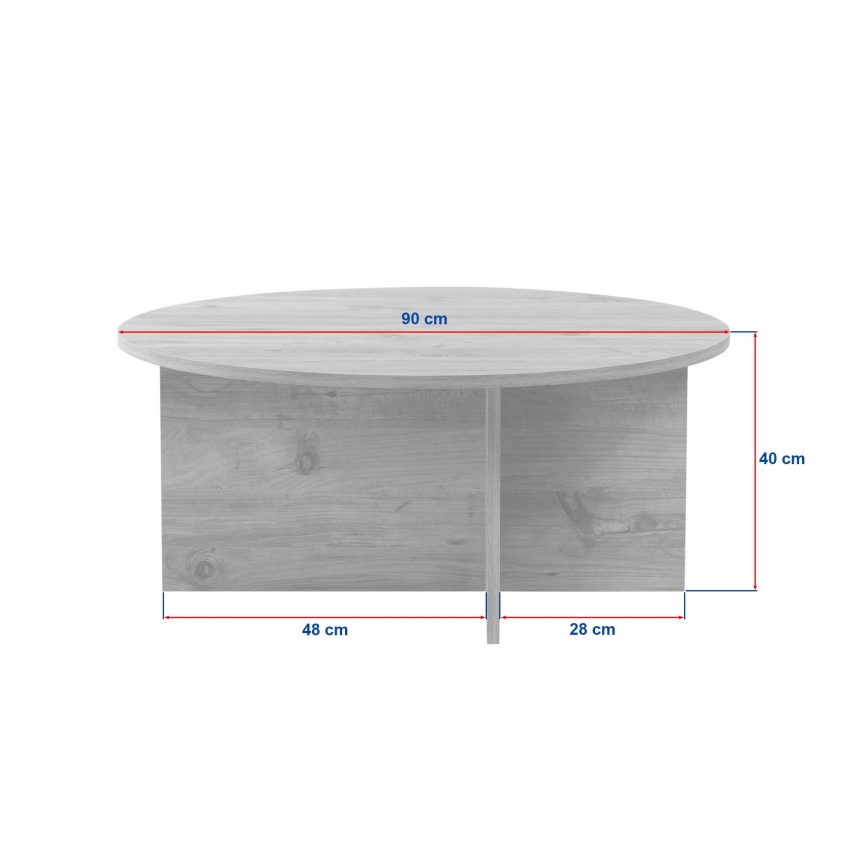VERUM coffee table Ø 90 cm beige