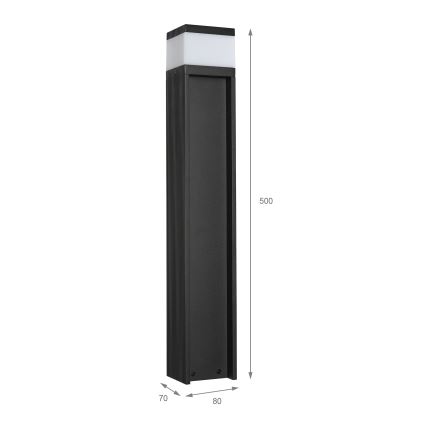 VESPER Outdoor Lamp 1xG9/5W/230V IP44 50 cm Black
