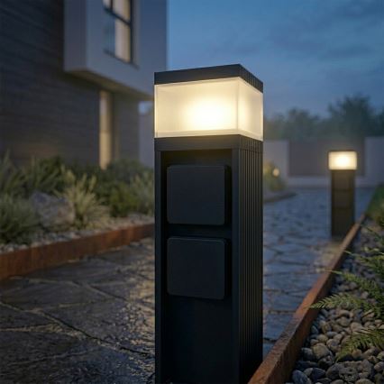 VESPER outdoor lamp with 2 sockets, 1x G9/5W/230V, IP54, 30 cm, black