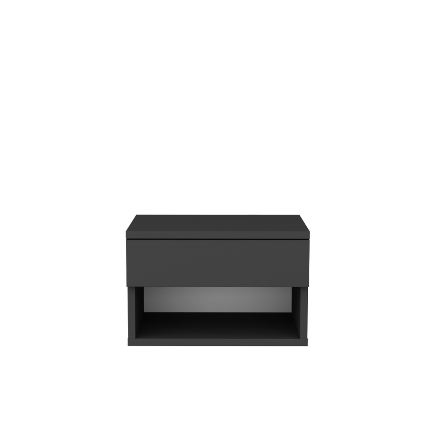 VETRA Anthracite Bedside Table