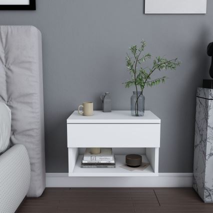VETRA White Bedside Table
