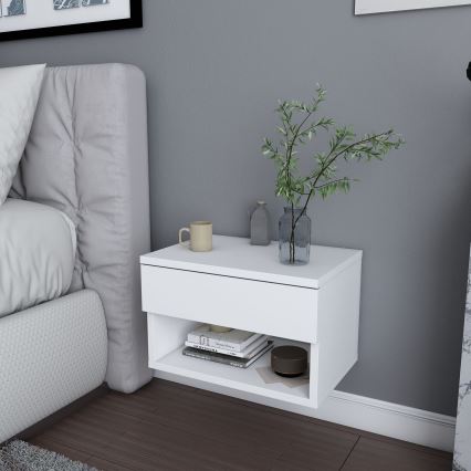 VETRA White Bedside Table