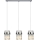 VETRO Cable Pendant Light, 3x E14/10W/230V, Polished Chrome