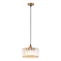 VETRO cable-suspended pendant lamp 1xE27/60W/230V, gold