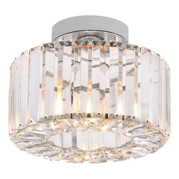 VETRO Ceiling Light 1xE27/15W/230V, Ø 24.5 cm, Matte Chrome Finish