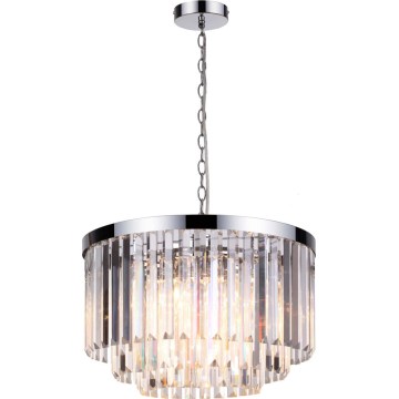 VETRO Chain-Hung Chandelier 5xE14/60W/230V — Polished Chrome