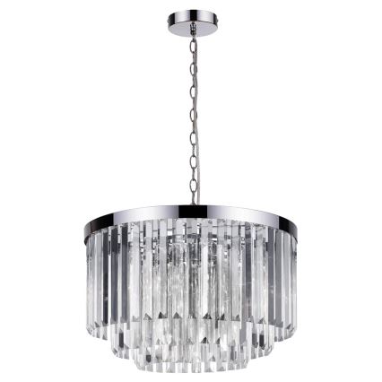 VETRO Chain-Hung Chandelier 5xE14/60W/230V — Polished Chrome