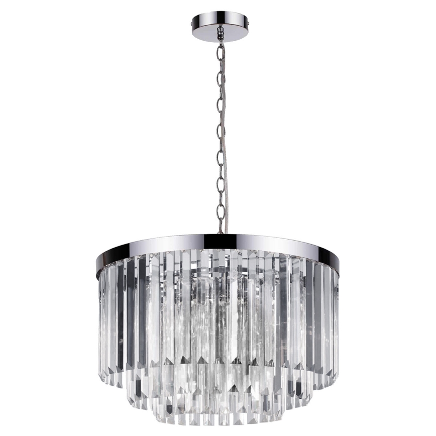 VETRO Chain-Hung Chandelier 5xE14/60W/230V — Polished Chrome