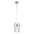 VETRO pendant light on cable 1xE14/10W/230V, gold