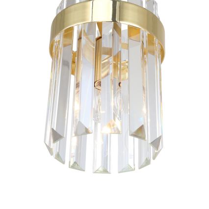 VETRO pendant light on cable 1xE14/10W/230V, gold