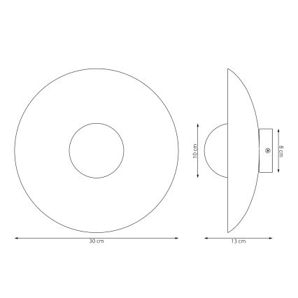 VIBEZ Wall Light 1x G9/8W/230V, White