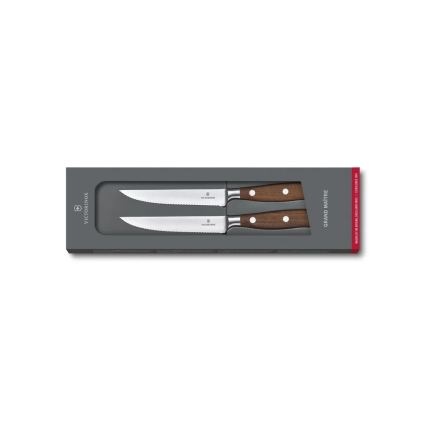 Victorinox - GRAND MAITRE 12 cm Steak Knife Set, 2 pcs, Maple