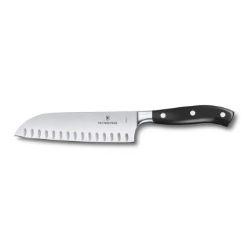 Victorinox - GRAND MAITRE Santoku Kitchen Knife, 17 cm, Black