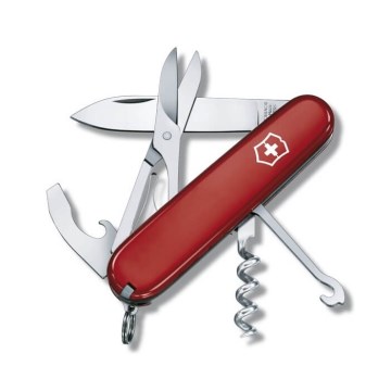 Victorinox - Multifunctional pocket knife COMPACT 9,1 cm/15 functions red