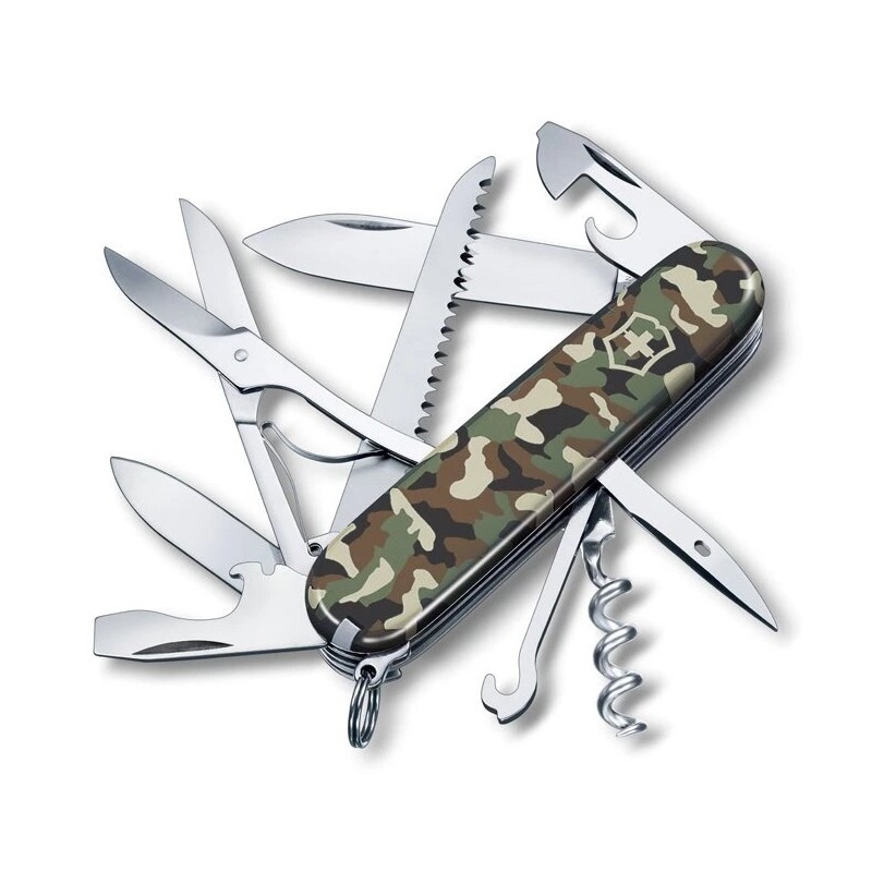 Victorinox - Multifunctional pocket knife HUNTSMAN 9,1 cm/15 functions camouflage