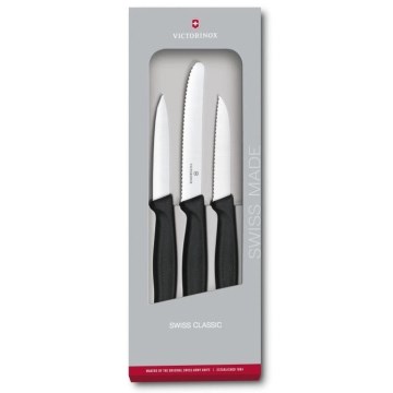 Victorinox - Set of kitchen knives for vegetables  3 pcs black