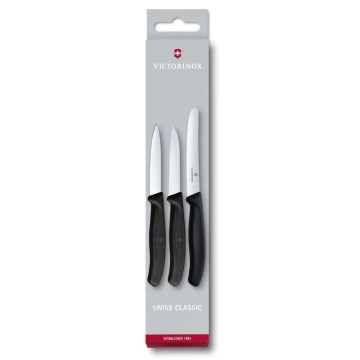 Victorinox - Set of kitchen knives for vegetables  3 pcs black
