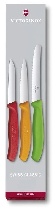 Victorinox - Set of kitchen knives for vegetables  3 pcs mix of colors