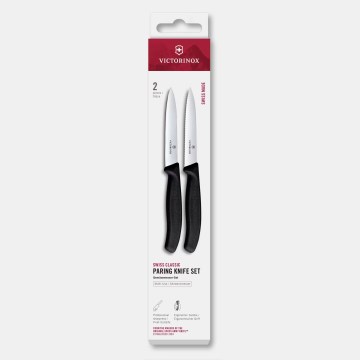 Victorinox - SWISS CLASSIC 10 cm Vegetable Knife Set, 2-piece, Black
