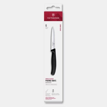 Victorinox - SWISS CLASSIC 10 cm Vegetable Knife Set, 6 pieces, Black