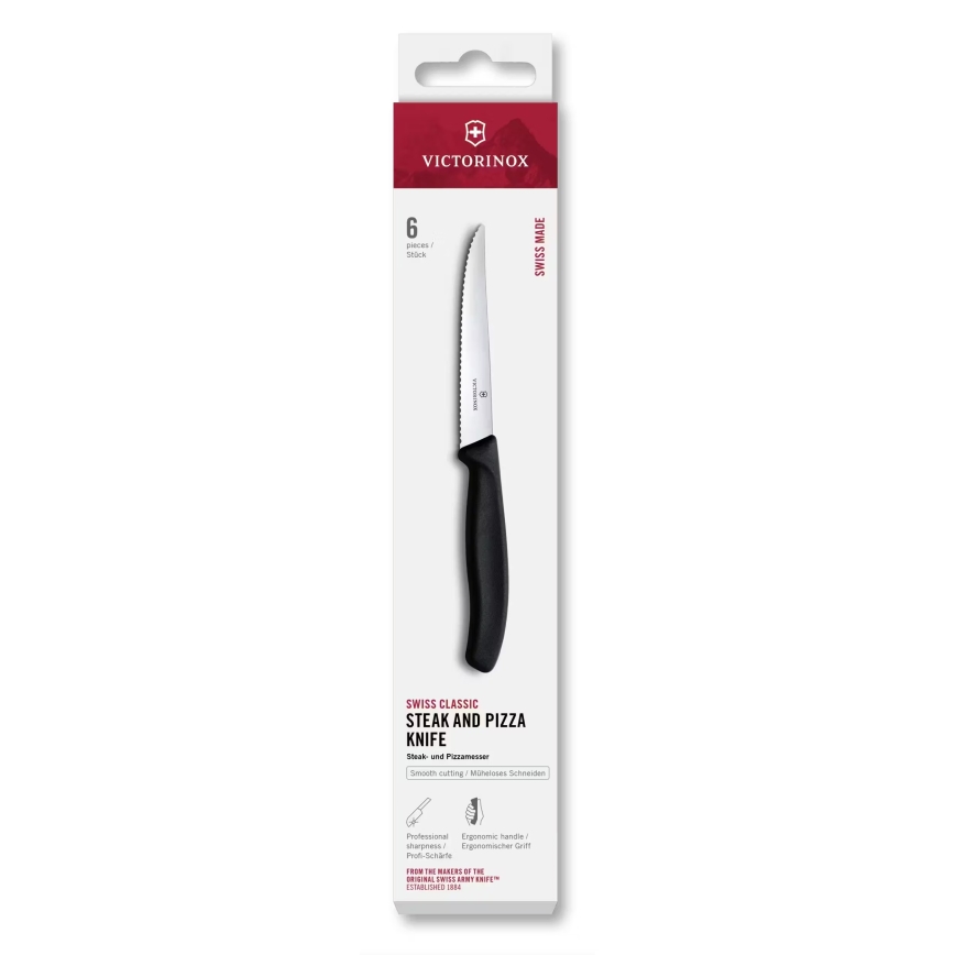 Victorinox - SWISS CLASSIC 11 cm 6-piece Steak Knife Set, Black