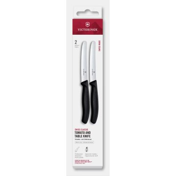 Victorinox - SWISS CLASSIC 11 cm Kitchen Vegetable Knife Set, 2 pcs, Black