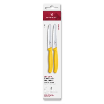 Victorinox - SWISS CLASSIC 11 cm Vegetable Knife Set, 2 pcs, Yellow