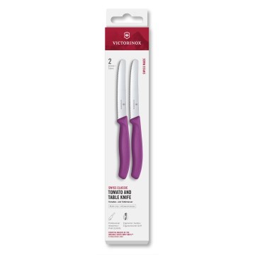 Victorinox - SWISS CLASSIC 11 cm Vegetable Knife Set, 2-piece, Purple