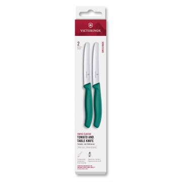 Victorinox - SWISS CLASSIC 11 cm Vegetable Knife Set, 2-piece, Turquoise