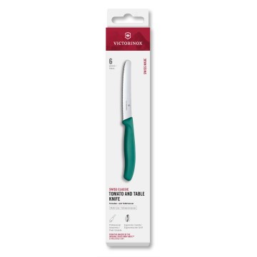 Victorinox - SWISS CLASSIC 11 cm Vegetable Knife Set, 6-piece, Turquoise