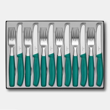 Victorinox - SWISS CLASSIC 12-piece Cutlery Set, Turquoise
