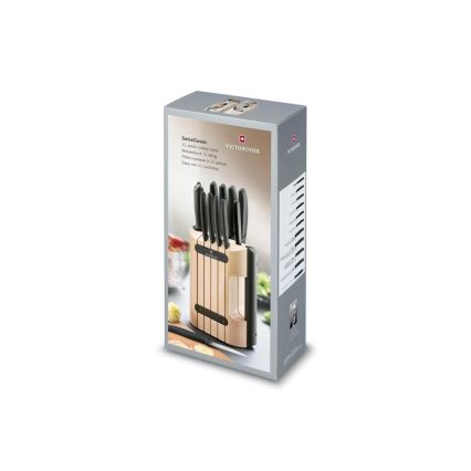 Victorinox - SWISS CLASSIC 12-Piece Kitchen Knife Set with Beech Block, Beige