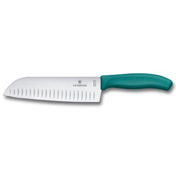 Victorinox SWISS CLASSIC 17 cm Santoku kitchen knife – Turquoise