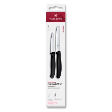 Victorinox - SWISS CLASSIC 2-piece Vegetable Knife Set, Black