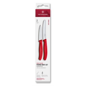Victorinox - SWISS CLASSIC 2-piece Vegetable Knife Set, Red