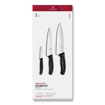 Victorinox - SWISS CLASSIC 3-piece Kitchen Knife Set, Black