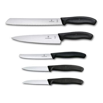 Victorinox - SWISS CLASSIC 5-piece Kitchen Knife Set, Black